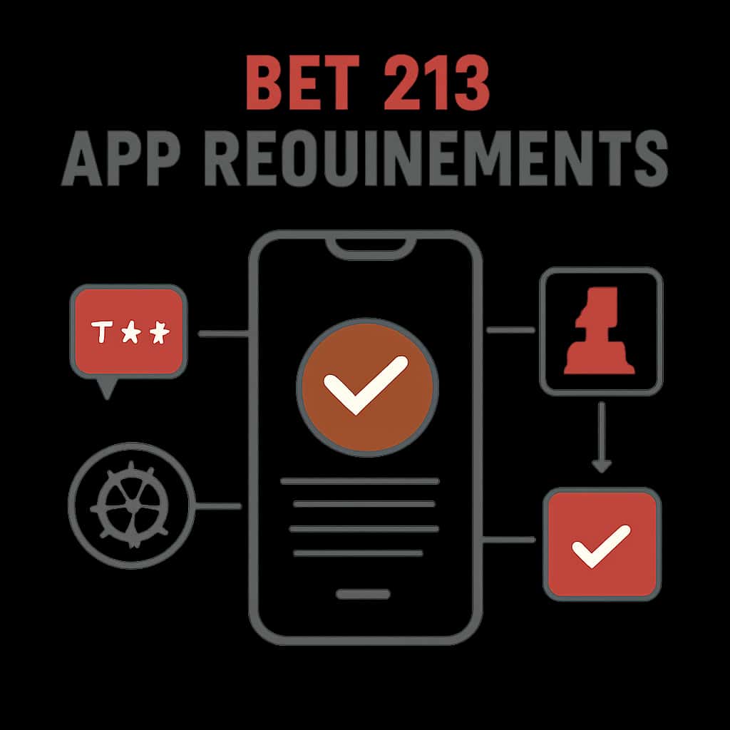 Diagram showcasing Bet 213 App Requirements.