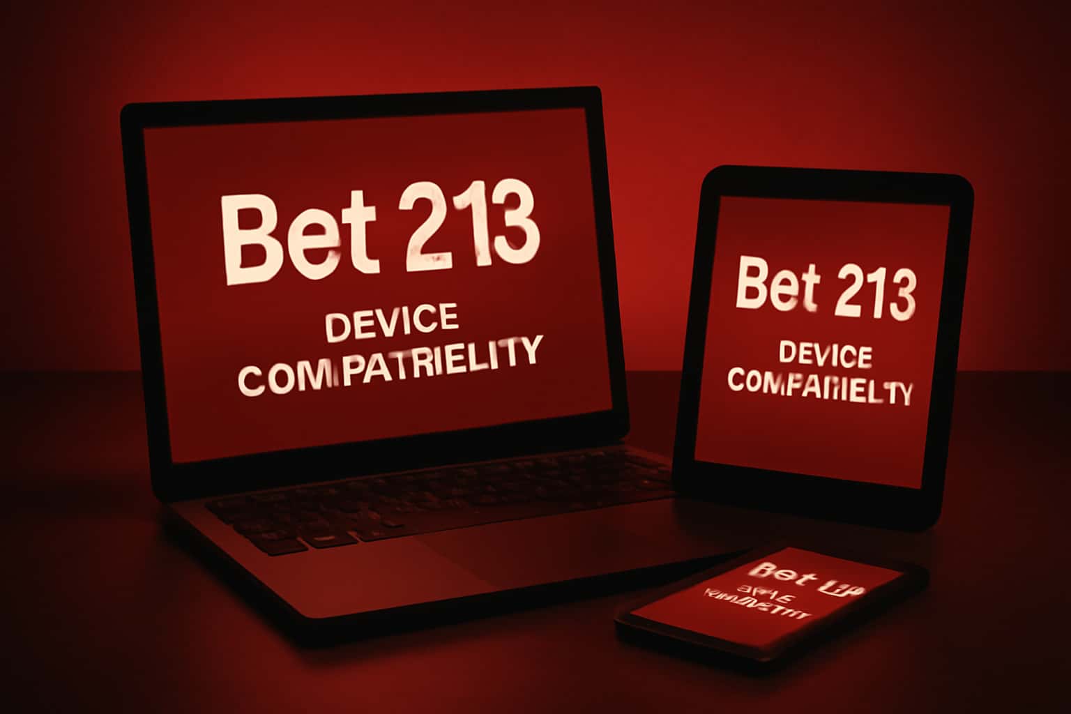 Informational scene illustrating Bet 213 Device Compatibility.