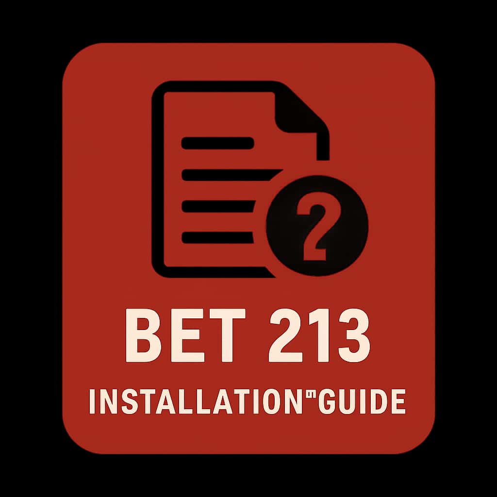Bet 213 Installation Guide icon representing support and guidance.