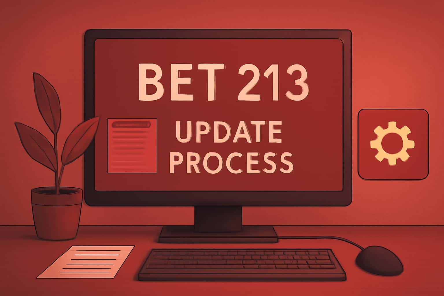 Visual representation of the Bet 213 Update Process with a focus on app updates.