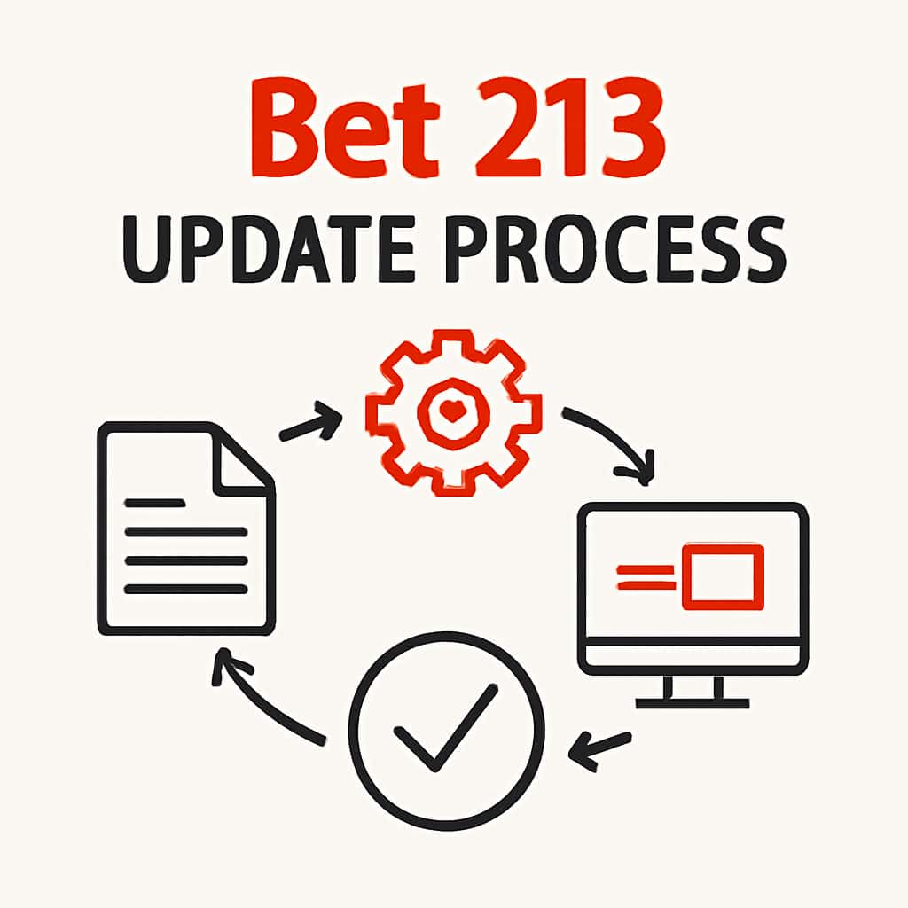 Illustration detailing the update steps for Bet 213.