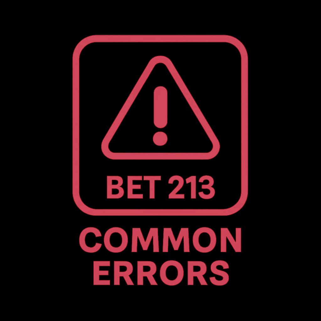 Badge symbolizing Common Bet 213 Errors
