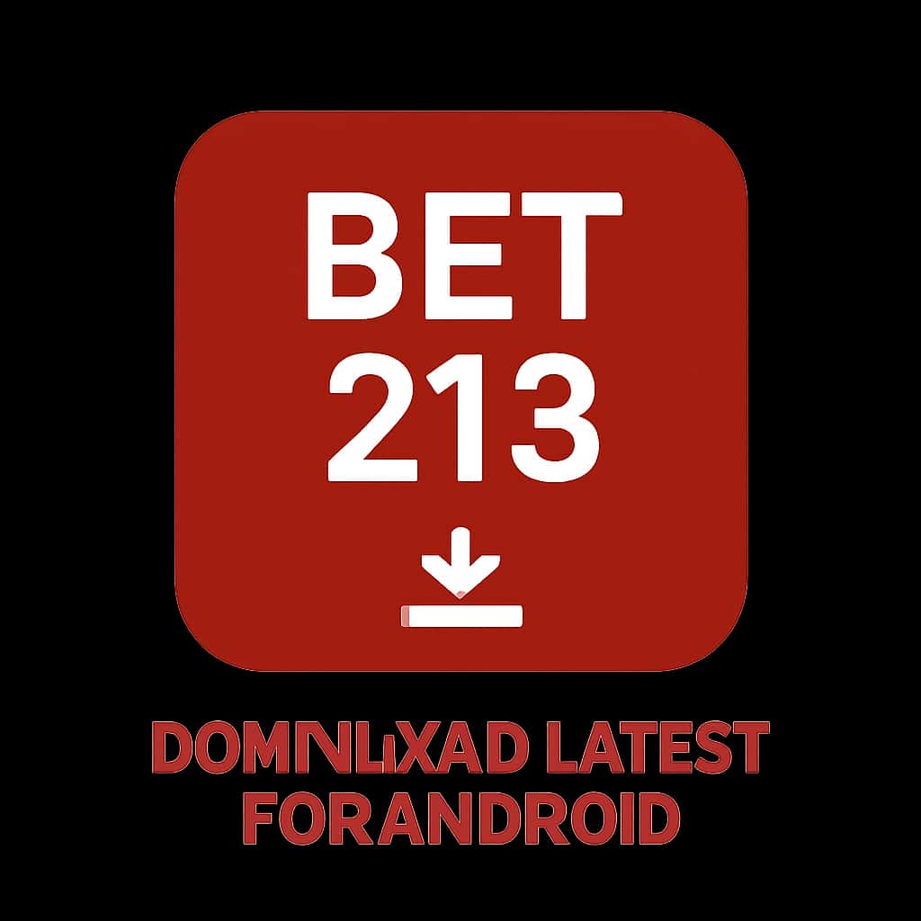 An icon indicating the download process for the Bet 213 app.