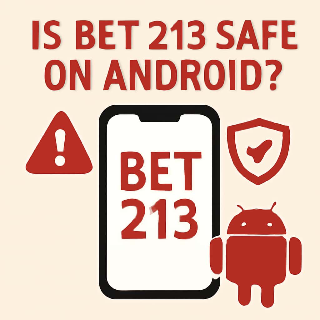 An educational diagram about installing Bet 213 safely on Android.