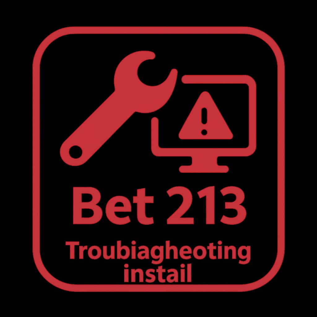 An icon denoting help resources for Bet 213 installation troubleshooting.